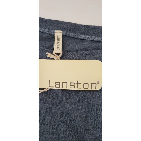 Lanston by Revolve Boyfriend Mini Dress Long Sleeve Gray Size Medium - Picture 8 of 8